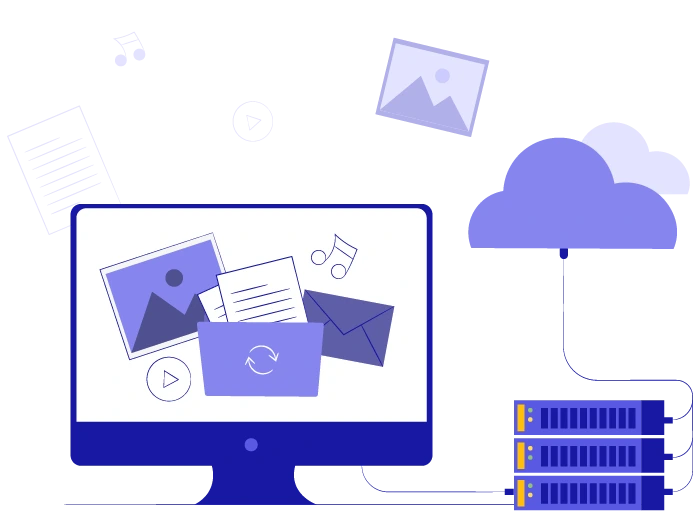 Easy access to the familiar file folders in the cloud